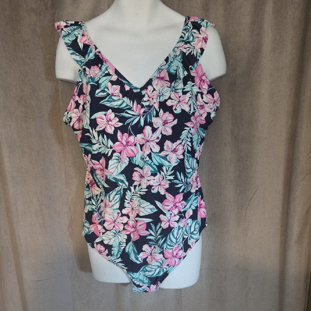 XXL Floral One-Piece Swimsuit